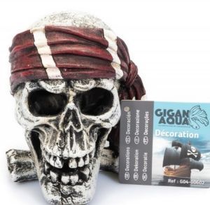 CRÂNE DE PIRATE AVEC BANDANA