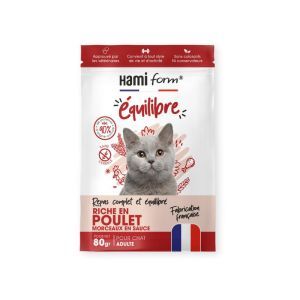 REPAS COMPLET EQUILIBRE CHAT POULET 80 GR