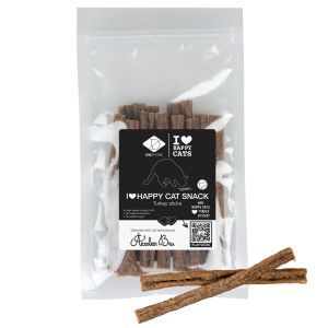 FRIANDISES I LOVE HAPPY CAT BATONNETS DINDE 70 GR