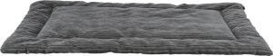 MATELAS JONNA VELOURS COTELE GRIS FONCE 70 CM