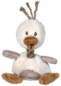 Jouet pour chien en peluche CANARD TRIXIE avec corde