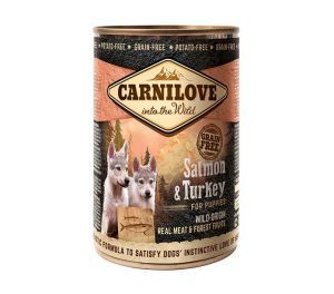 CARNILOVE CHIOT SAUMON & DINDE BOITE 400GR