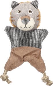 PELUCHE LIBAR LION AVEC CORDE BRUN
