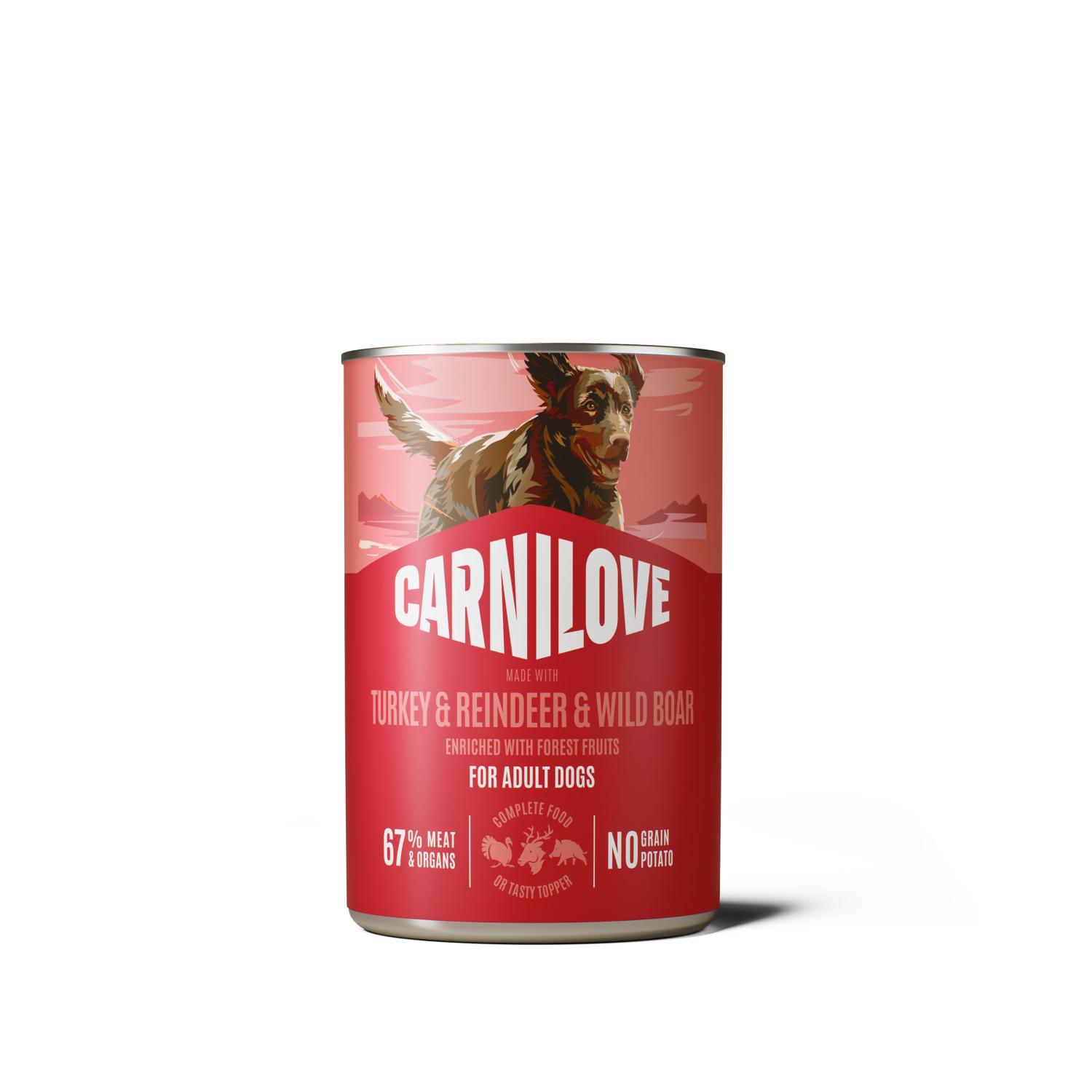 CARNILOVE  CERF & RENNE BOITE 400GR