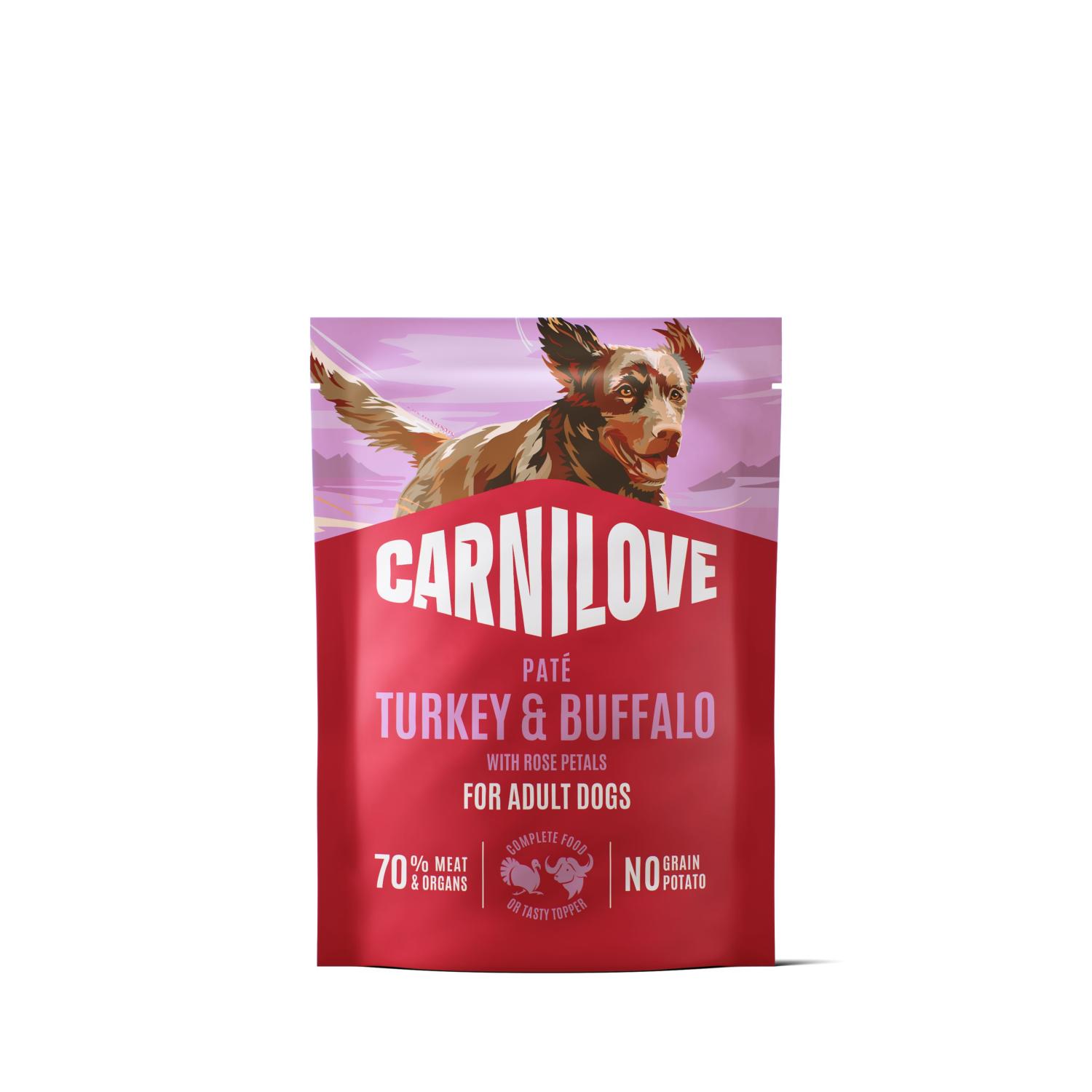CARNILOVE POCHON DINDE BUFFLE 300 GR