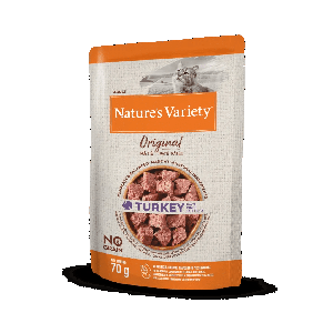 NATURE'VARIETY ORIGINAL CHAT POCHON DINDE 70 GR