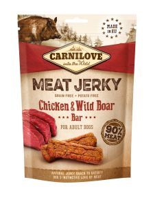 CARNILOVE JERKY BARRE PROTEINEE POULET SANGLIER