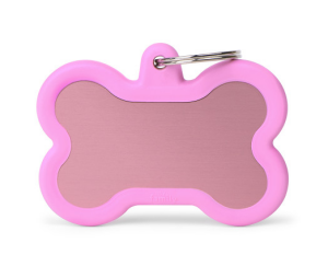 MEDAILLE HUSHTAG OS ALU ROSE GOMME ROSE XL