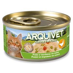 ARQUIVET BOITE CHAT POULET ET LEGUMES EN SAUCE 80 GR