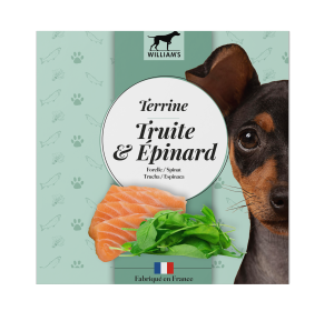 WILLIAM'S CHIEN TERRINE TRUITE EPINARD 80 GR
