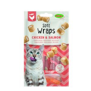 SOFT WRAPS CHAT POULET & SAUMON 3 X 10 GR