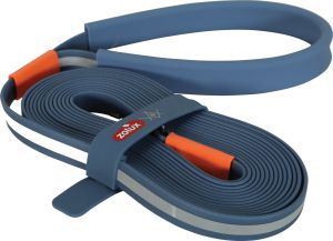 LONGE PLATE EN SILICONE BIVOUAK BLEU 5 M