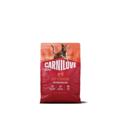 CARNILOVE CHAT STERILISE BOEUF/CERF 2 KG