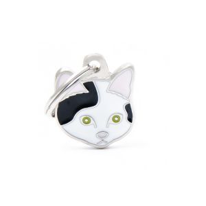 MEDAILLE FRIENDS CHAT EUROPEEN BLANC ET NOIR M