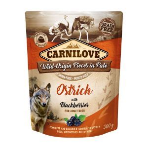 CARNILOVE AUTRUCHE ET MÛRES PCH 300 GR