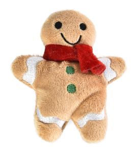 X MAS CHAT PELUCHE BONHOMME PAIN D'EPICES