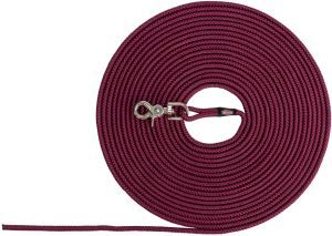 LAISSE DE SUIVI RONDE MOUSQUETON A GACHETTE SANGRIA 5 M