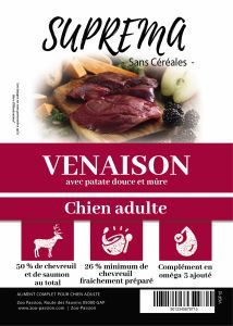 SUPREMA SANS CEREALES CHIEN ADULTE CHEVREUIL (VENAISON) 2 KG