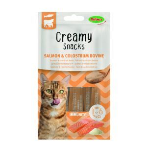 CREAMY SNACK IMMUNITY SAUMON & COLOSTRUM DE BOVIN X 4