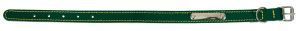 COLLIER CUIR PIQUE SIMPLE VERT 30 CM