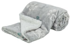 COUVERTURE JIMMY SOFT GRIS CLAIR 100 CM