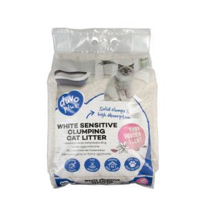 LITIERE WHITE SENSITIVE POUDRE DE BEBE 12 KG