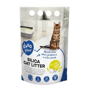 LITIERE SILICE PREMIUM CITRON JAUNE DUVO + PROMO 5 L