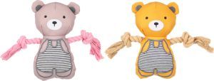 JOUET CHIOT BRITTY OURS AVEC CORDE