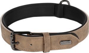 COLLIER IMITATION CUIR DELU BRUN XL