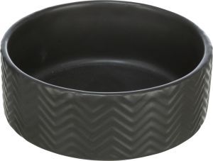 GAMELLE CERAMIQUE RELIEF NOIR 13 CM 0,4 L