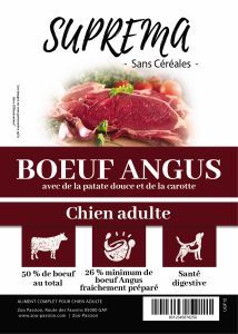 SUPREMA SANS CÉRÉALES CHIEN ADULTE BOEUF ANGUS 6 KG