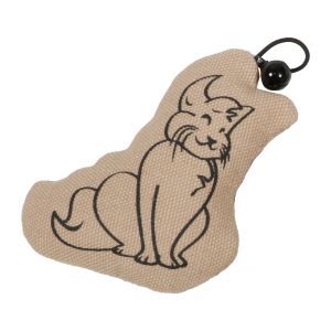 JOUET CHAT SITTING HAPPY CAT AVEC CLOCHETTE