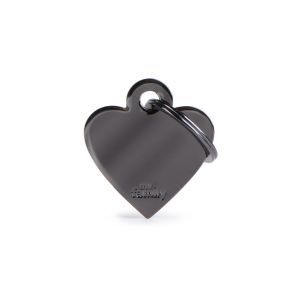 MEDAILLE BASIC COEUR LAITON NOIR PM