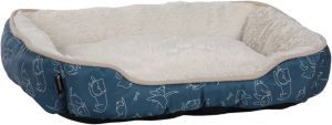 PANIER LILLY RECTANGLE BLEU 50 CM
