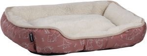 PANIER LILLY RECTANGLE ROSE 60 CM