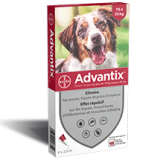 ADVANTIX CHIEN MOYEN 10/25KG X4