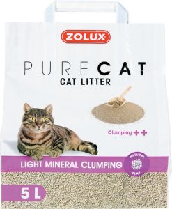 LITIERE PURE CAT MINERALE AGGLOMERANTE LEGERE 5 L