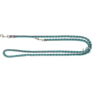 LAISSE CAVO REGLABLE AQUA / GRIS GRAPHITE S-M