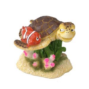 DECOR POISSON CLOWN ET TORTUE
