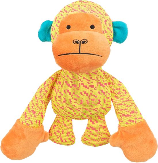 SINGE TISSU 27 CM JAUNE