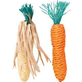 SET JOUETS RONGEURS EN PAILLE 15 CM
