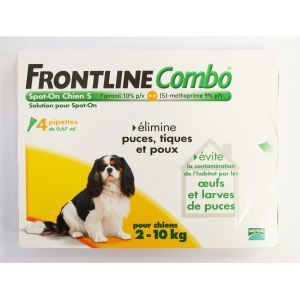 FRONTLINE COMBO 2/10KG 4 PIPETTES