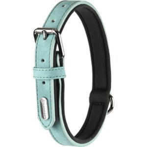 COLLIER IMITATION CUIR DELU VERT 29 CM