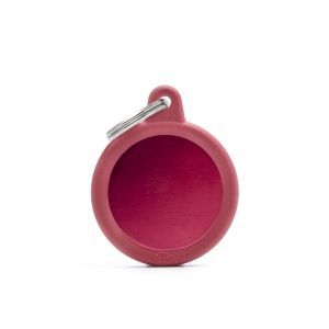 MEDAILLE HUSHTAG CERCLE ALU ROUGE M