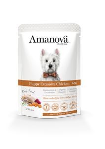 AMANOVA SACHET CHIOT POULET SANS CEREALES 100 G