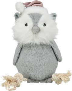 XMAS PELUCHE HIBOU AVEC CORDE 31 CM