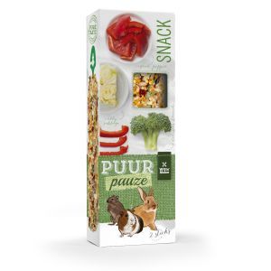 PUUR PAUZE STICK LAPIN & RONGEUR PAPRIKA / BROCOLI X 2