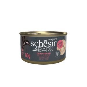 SCHESIR CHAT BOITE AFTER DARK POULET BOEUF EN PATE 80 GR