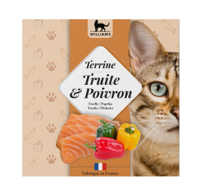 WILLIAM'S CHAT TERRINE TRUITE POIVRON 80 GR