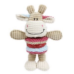 PELUCHE VACHE PLAY AVEC ANNEAU TPR